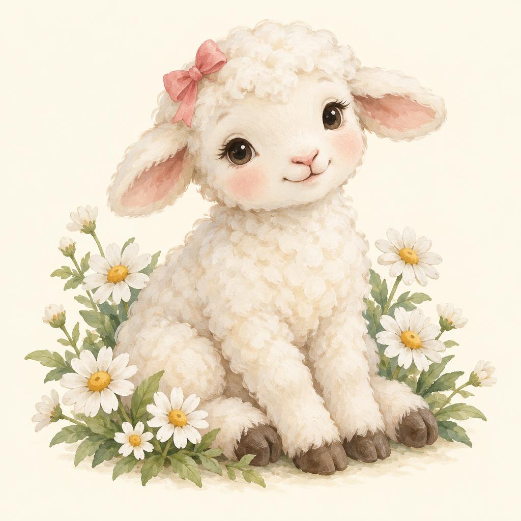 La, the gentle little lamb