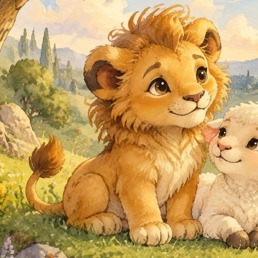 Li, the curious lion cub